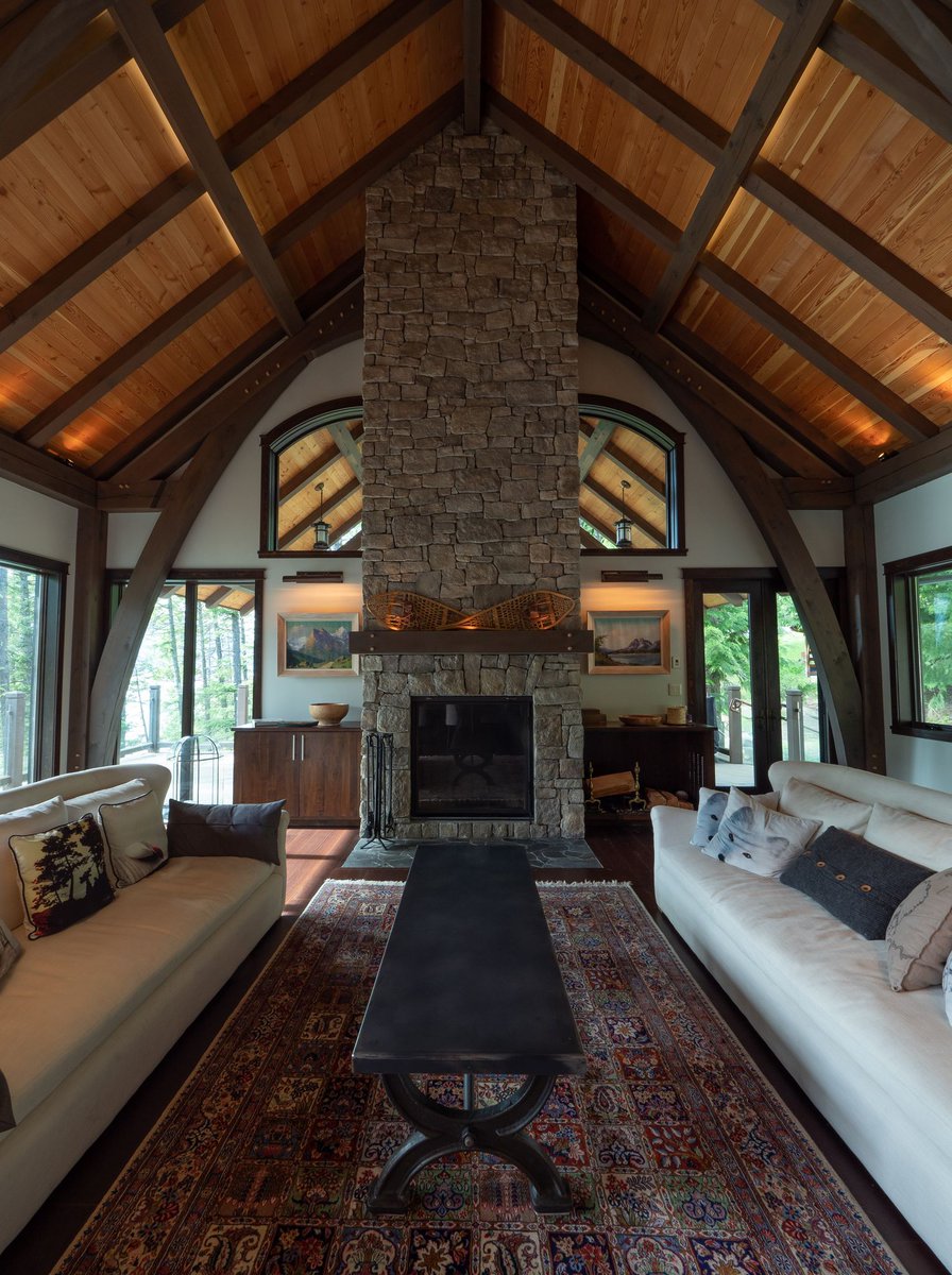 hamillcreek's tweet photo. Cozy fall evenings by the fire. Happy Halloweekend! 👻🎃 #timberhome #timberframehome https://t.co/jwfKRJhjpC https://t.co/37wDC9ijLq