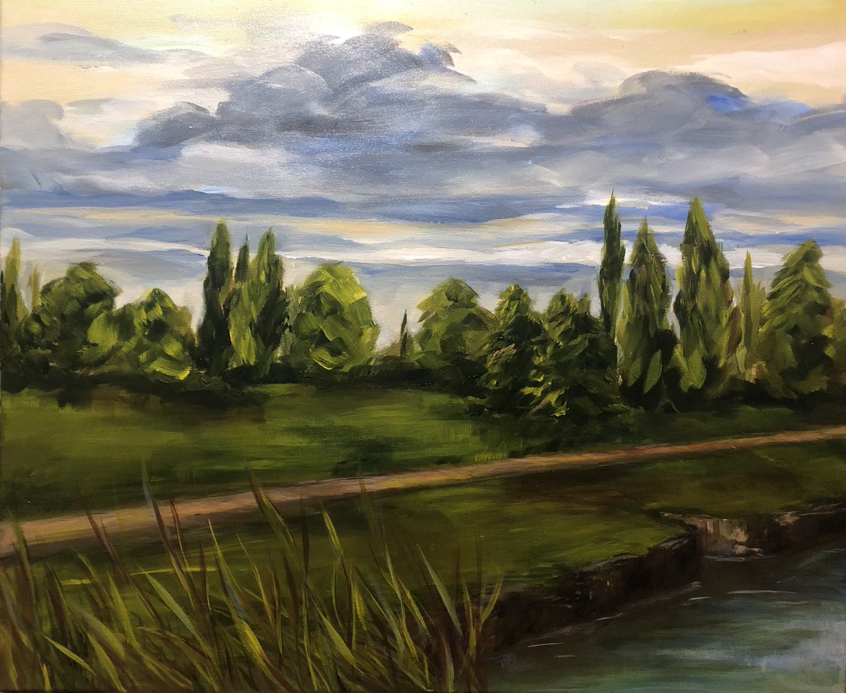kmongart's tweet photo. One of my landscapes I did for class 🤗 
•
•
•
#art #acryliclandscape #illustration #yeg #yegartist #painting #canvas #acrylicpainting #wip #instaart #landscapepainting #acrylic https://t.co/gVfzCCvgpI
