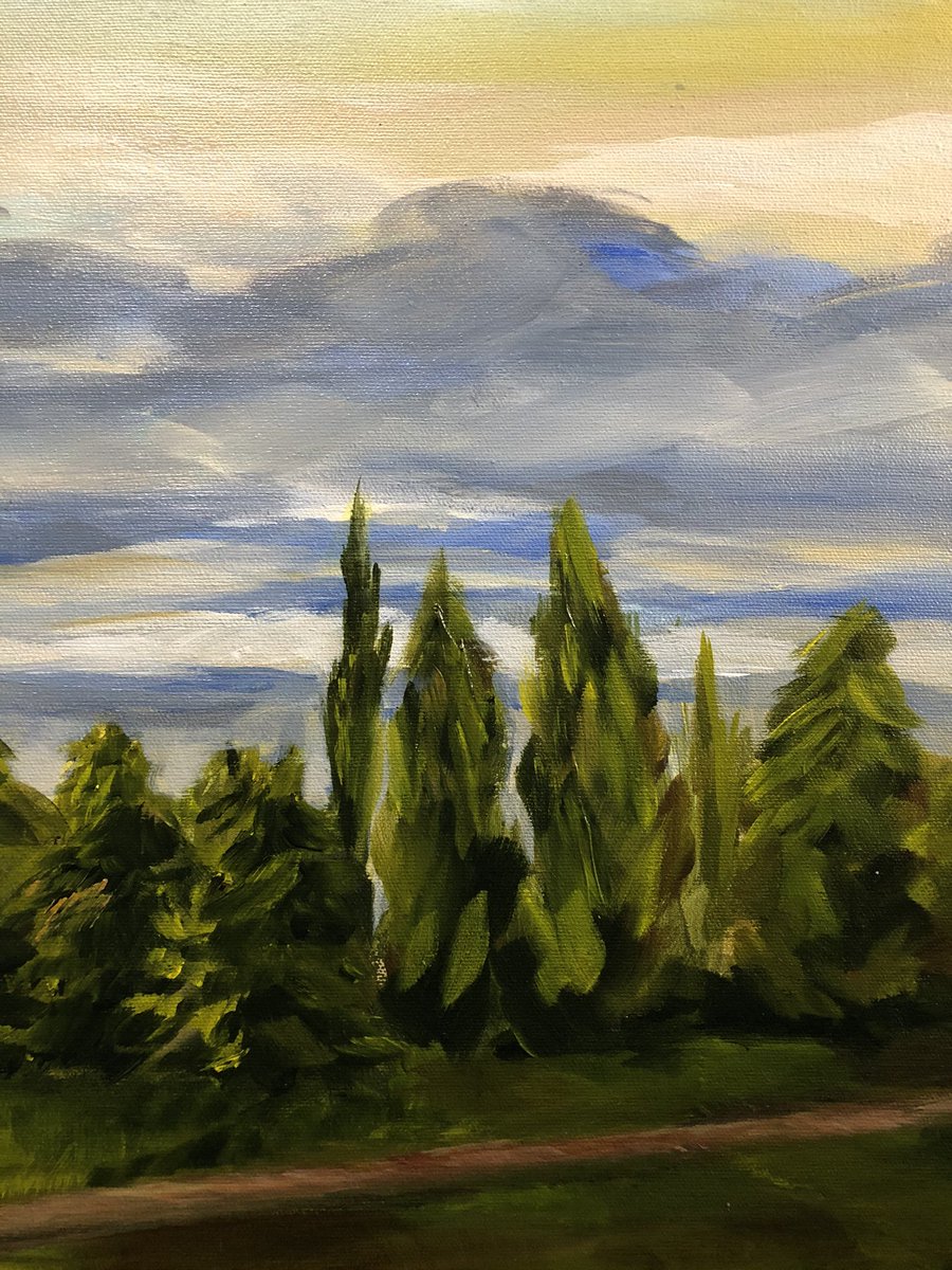 kmongart's tweet photo. One of my landscapes I did for class 🤗 
•
•
•
#art #acryliclandscape #illustration #yeg #yegartist #painting #canvas #acrylicpainting #wip #instaart #landscapepainting #acrylic https://t.co/gVfzCCvgpI