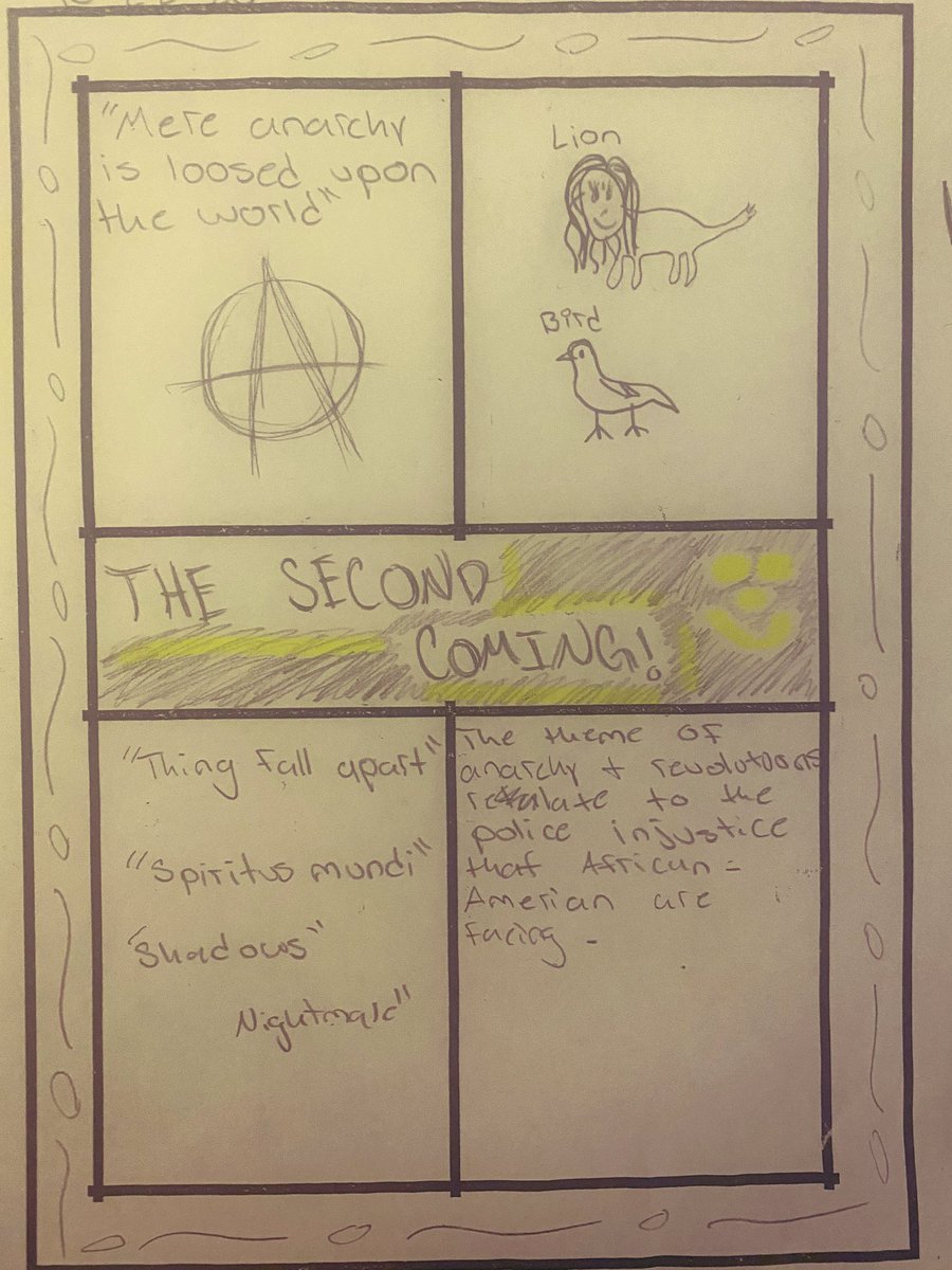 Awesome ONE PAGERS in Ms. Galloway’s and Mark Foster’s class at HCHS! Love this engaging way to capture a text in “one page”. #onehartbeat