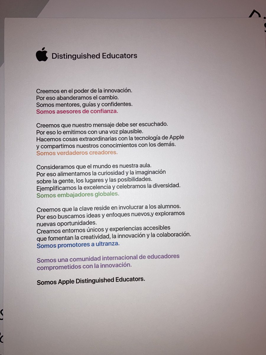 We are ADE💪🏼💪🏼💪🏼💪🏼💪🏼 I’m proud. ⁦<a href="/ADE_spain/">comunidadADE</a>⁩ ⁦<a href="/AppleEDU/">Apple Education</a>⁩ #AppleEDUchat