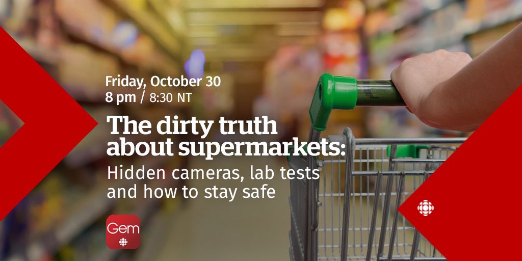 TONIGHT! My first story of the new <a href="/cbcmarketplace/">CBC Marketplace</a> season ... How dirty is your supermarket? We’re on the case.
8 p.m. on <a href="/CBC/">CBC</a> TV &amp; <a href="/cbcgem/">CBC Gem</a>