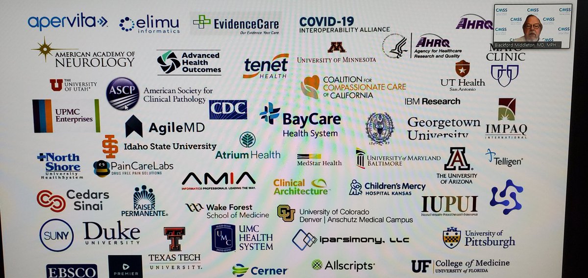 Hassanah2017's tweet image. C19 Consortium = over 100 people came together early on in #COVID19 @MayoClinicHS @MITREhealth #KnowledgeEngineering #NoClinicalGuidelines #LearningHSystemsConvening @Apervita @bfm #DigitalMed2020