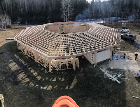 Exciting to see Doig River FN's new Tea Dance Arbor continue to take form. Doig received funding through the Investing in Canada's Infrastructure program to get this project paid for. Key to getting $ was identifying the arbor as a key priorty in their Community Development Plan.