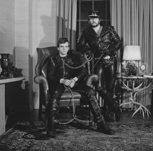 so one of Mapplethorpe's famous photoshoots was a BDSM photoshoot.