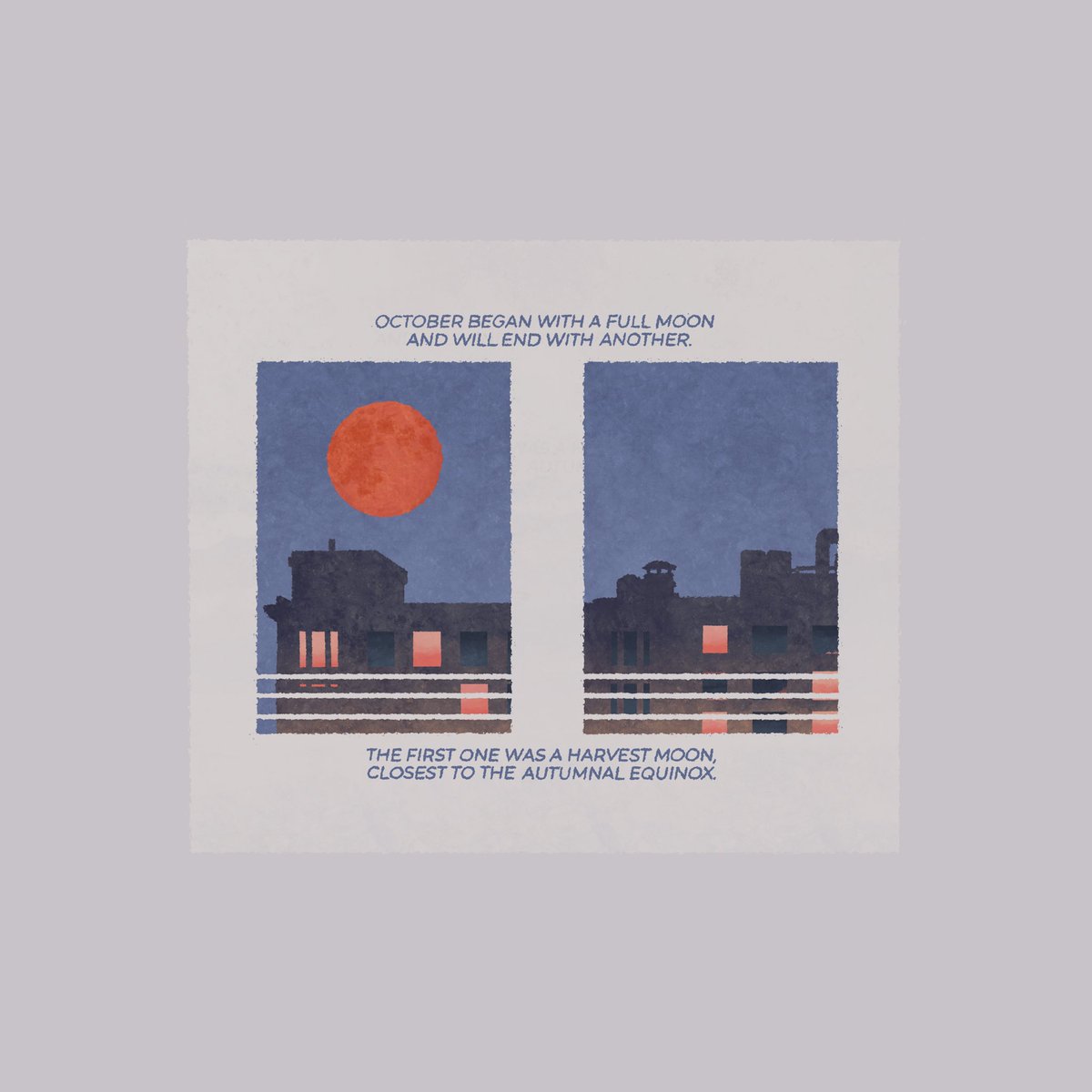 thomastakuya's tweet photo. The Whole of the Moon (1/2) #comic #comics #illustration #zine #zines #webcomic #webcomics #halloween #harvestmoon #bluemoon https://t.co/2AYazgQjWu