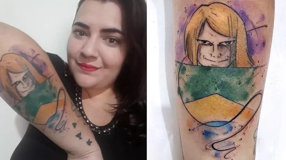 Você teria coragem de tatuar seu ídolo?