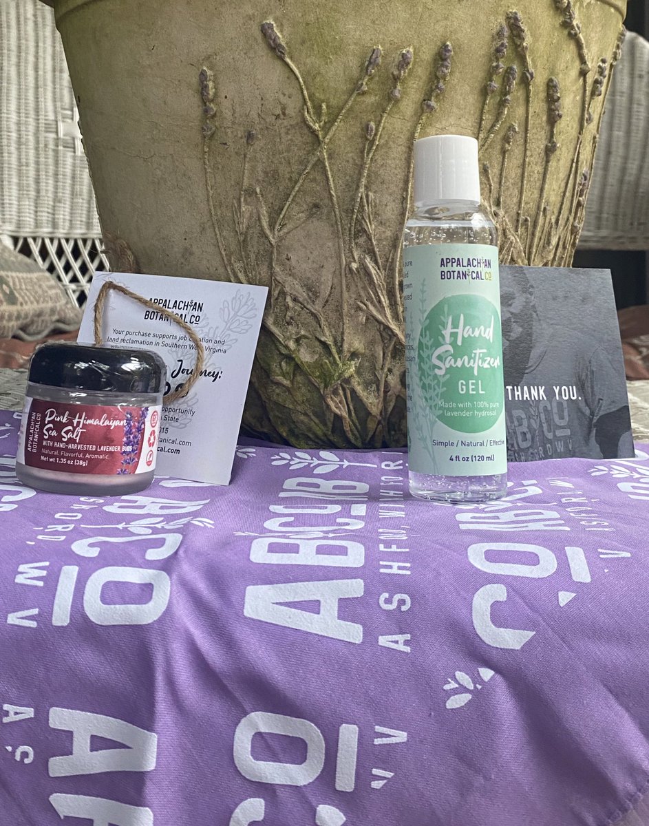DaveTrippinWV's tweet photo. Just ordered some goods from Appalachian Botanicals, a Lavender farm on former WV mine land. Proud to support them as a customer and through my work @wvdevo Order online at https://t.co/1XxK1Zwtqw #shoplocal #wvmade https://t.co/M68pAbfWOu