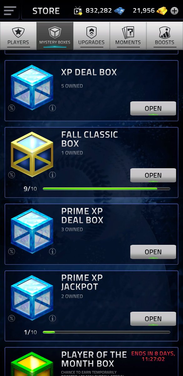 ThatsBoutRight's tweet photo. And again! LAST BOX (9 of 10) guaranteed counter bonus player scam for #FallClassic box on MLB 2020 #TapSports app. Wed-Thurs 10/21/20-10/22/20. 
@GluTapSports

 #MLB2020 #bonusplayers #lastbox #glucheat #glugorithm #gluscam https://t.co/Qnc21B1TX3