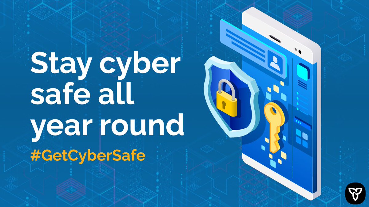 ONconsumer's tweet photo. Cyber Security Awareness Month is coming to an end, but the threat of cyber attacks and scams lasts all year. Remember to stay vigilant and check out safety tips on: https://t.co/WPpX0akH5S or https://t.co/72QI1lRlgM
#CSAM2020 #GetCyberSafe https://t.co/RFySy2m8V7