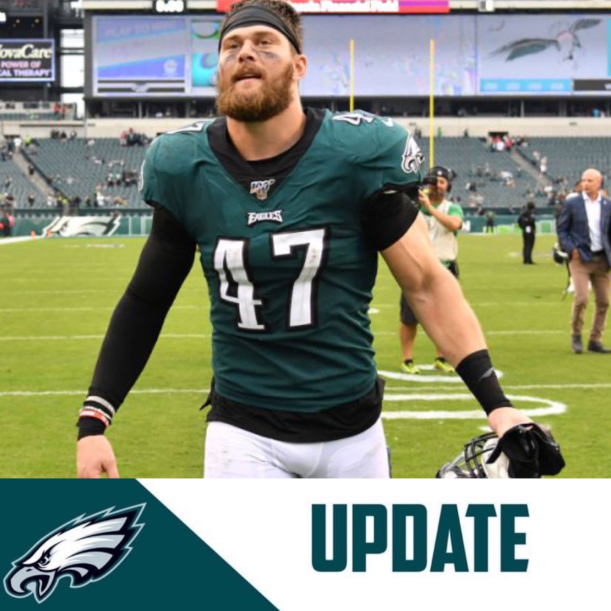 PETFlyEaglesFly's tweet photo. The #PhiladelphiaEagles have placed LB #NathanGerry and DE #GenardAvery on IR. They will both miss the next 3 games. The team now has four roster spots open. 
#FlyEaglesFly https://t.co/LHlG0pstOM