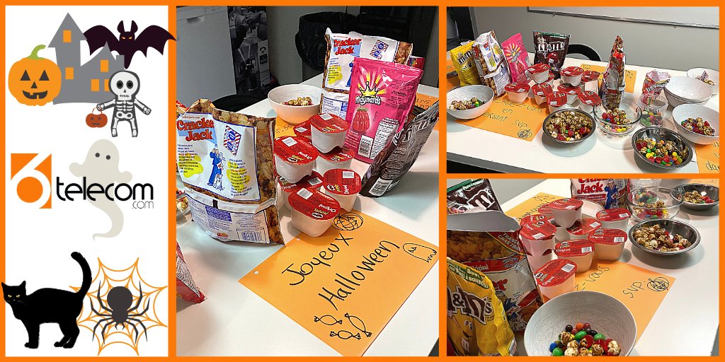 6Telecom's tweet image. Notre équipe à reçu leurs bonbons en avance !🍬
Joyeuse dernière journée avant l’Halloween !🎃

Our team received their candy early !🍭
Have a great last day before Halloween !👻