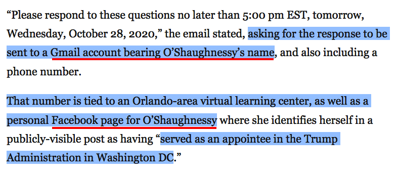 does tRUmp goon Leslie O’Shaughnessy realize she'll be tossed under like 17 buses at donald's earliest opportunity?