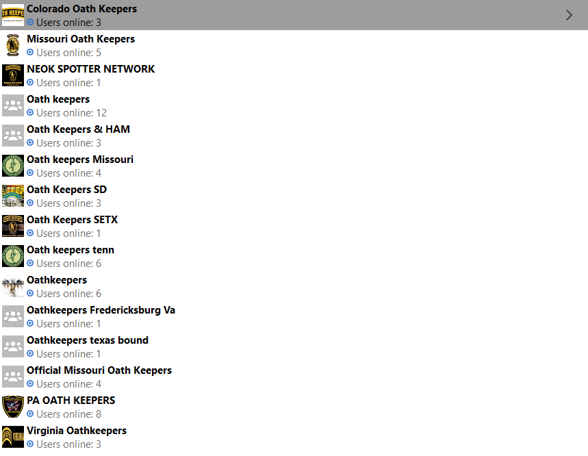 As  @ozm reported, it’s easy to join the platform & find militia folks preparing for civil war. Here’s a screenshot of the far right militia groups I joined in 1 day this week, all of which proudly operate on  @Zello. 2/  https://onezero.medium.com/banished-from-facebook-far-right-militias-prepare-for-the-election-on-zello-and-mewe-10f9b05ff92b