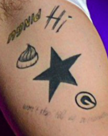 as we all know, harry has a star tattoo on his arm. it was actually the first tattoo that he ever got back in 2012 which he later filled in. star tattoos are actually really famous in queer history. in the 1940s and 50s, having a star tattoo was code for being gay.