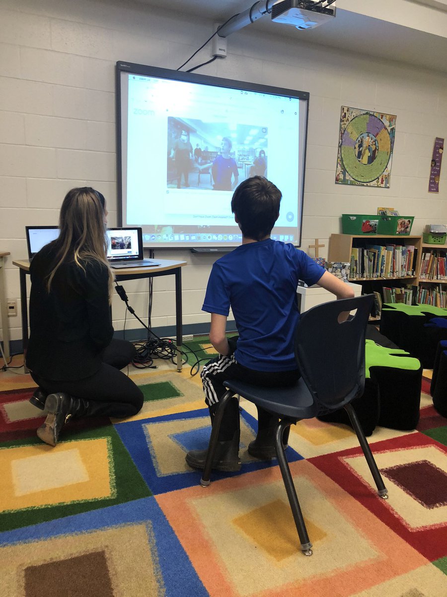 StAnneOCSB's tweet photo. Special meeting with Mandy from @CHEO Congratulations Max for raising $375.00!!! @BlairDenisa @sierraladeroute @OttCatholicSB #ocsbBeCommunity #LionPride 🙏❤️ https://t.co/irk4tatARj
