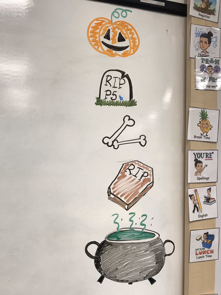 MissAMcCullough's tweet photo. Happy Halloween 🎃 P5 completed some spooky equation spiders, Halloween acrostic poems and had an afternoon of Halloween fun! https://t.co/URsrxkx6RU
