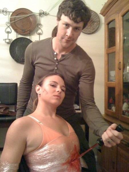 Throwback to 11 years ago when my hubby (@rhoadesjacob) and I dressed up as #Dexter and his victim. So fun. I am soooo excited for the new season!!! #DexterReturns #Halloween <a href="/SHO_Dexter/">Dexter</a>