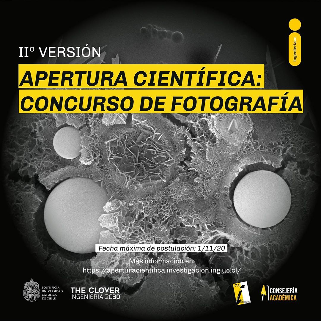 🍀¡Quedan pocos días!
El 1 de noviembre finaliza la convocatoria para participar del Concurso de Fotografía e Imágenes Científicas “Apertura Científica”🔍
¡No te pierdas esta gran oportunidad!
Inscríbete en tinyurl.com/yy9q3udm