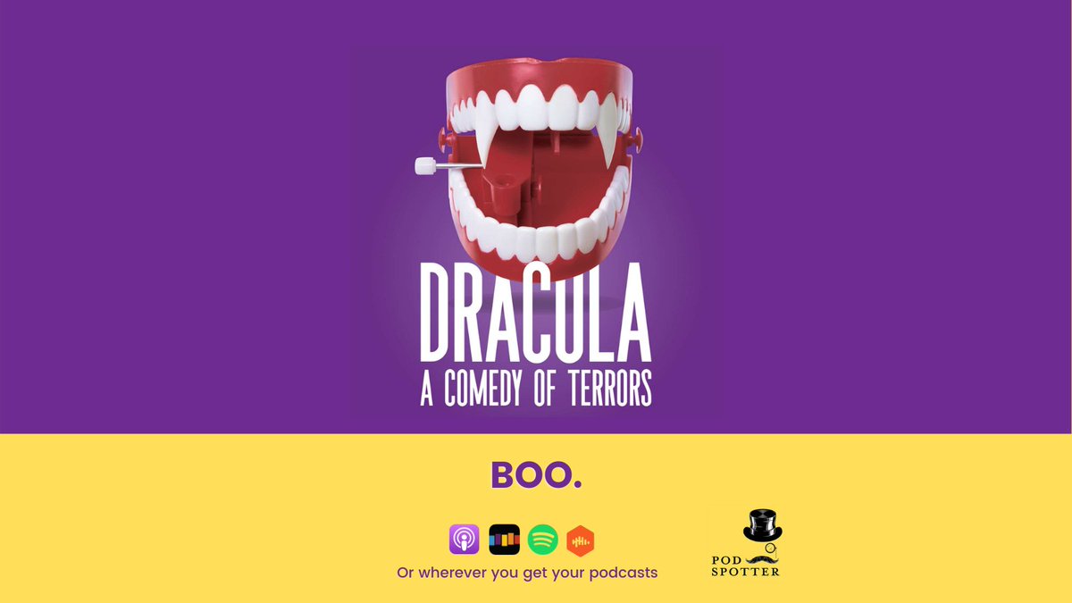 Avoid neighborhood brats, put the Skittles outside your door and download The Pod Spotter Episode 8, Dracula A Comedy of Terrors. 
#Halloween2020 #FeelingFangtastic #HangingWithMyBoos #LoveAtFirstBite #draculaacomedyofterrors