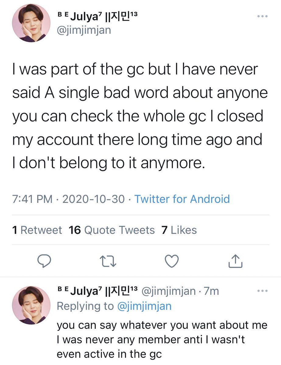 for more proof here’s one of the admins on the gc admitting the gc exists