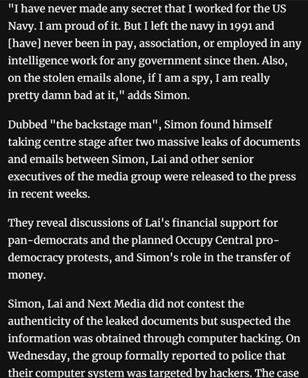 9/ Mark seems pretty bent on denying he is an Agency man, but as they say, "never believe anything in politics unless it has been officially denied"