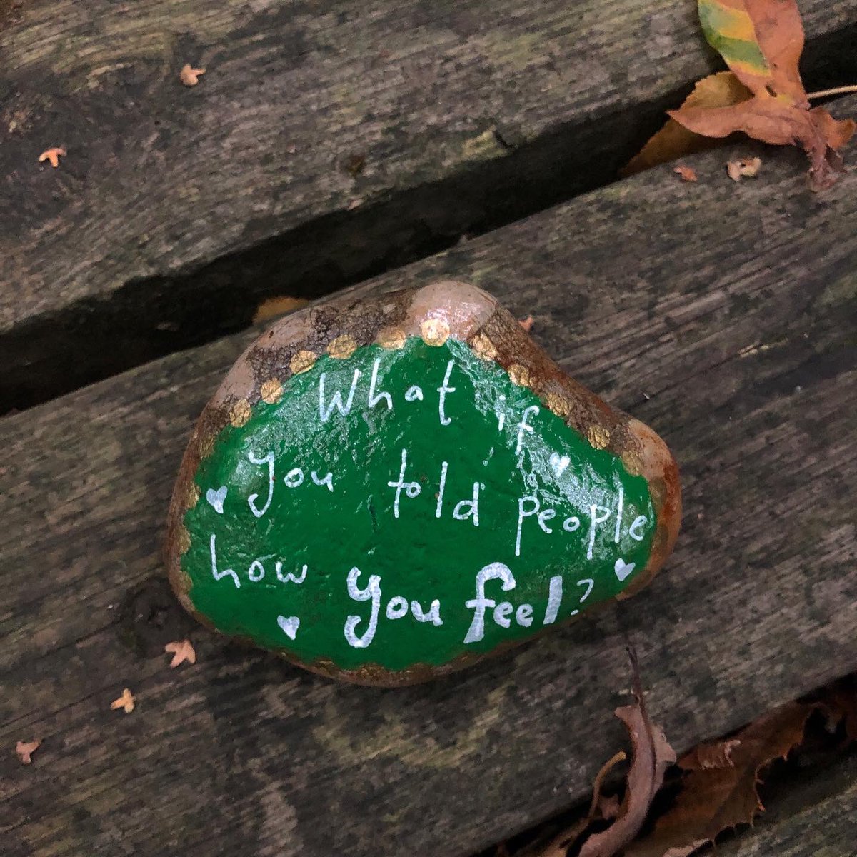 CompassionateRo's tweet image. What if you told people how you feel?

#pebbleswithpurpose #compassionaterocks #compassionrocks #paintedrocks #365daysofcompassion #rockpainting #rockpaintings #kindnessrocks #kindnessmatters #paintedstones #emotions #ItsOkNotToBeOk #relationships #youarenotalone