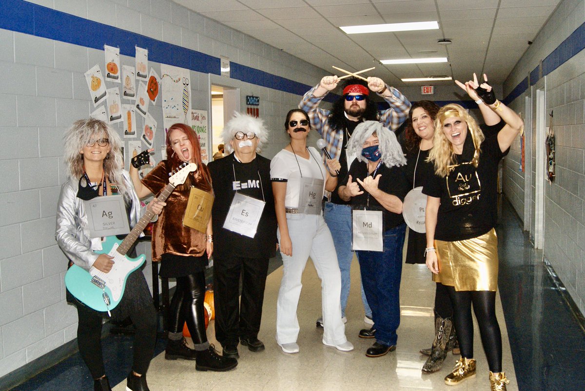 The science faculty at LHS are periodically in a heavy metal band. <a href="/TweetDCS_LHS/">Lewisburg High</a> #firstplace #lead #copper #einsteinium #platinum #FreddieMercury #mercury #mendeleevium #gold #silver