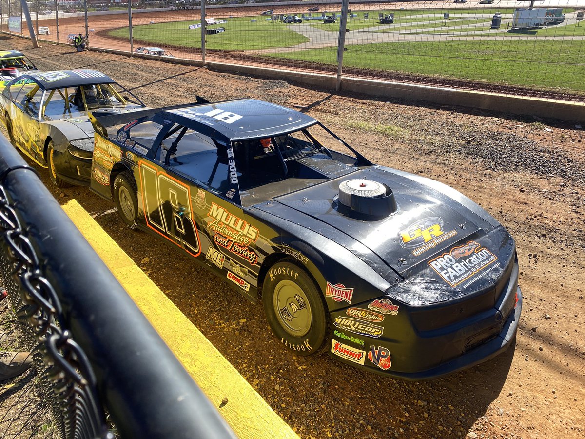 Staging for hot laps Ricky Greene #TeamProfab @ProFabHeaders At @TheDirtTrack @TeamDrydene #WSTC See the racing @dirtvision