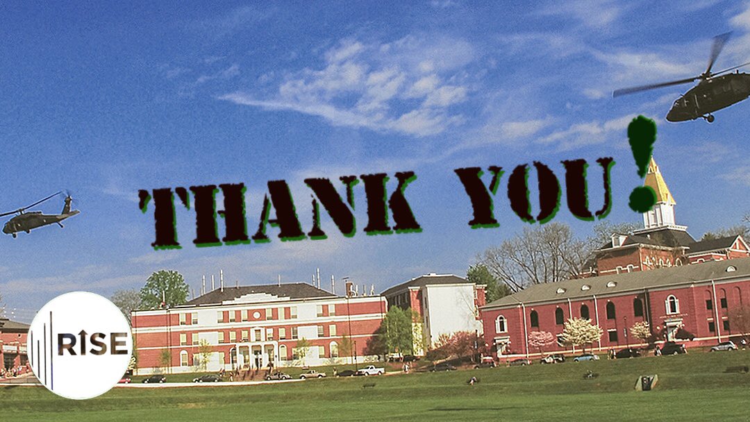 UNGCadets's tweet photo. THANK YOU for giving! 
Today is the last day of the RISE campaign and there's still time to make a contribution to a scholarship fund. 

Every single gift, no matter the size, can make a difference for a UNG Cadet. Visit https://t.co/jilZBeDdrW 
#ungleads https://t.co/sa40IbyOqQ