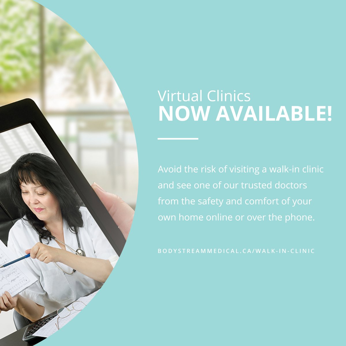 BodystreamMed's tweet image. Seek help for general health concerns such as COVID-19 Assessments, Medical Cannabis Prescription Consultations and Renewals, and much more online and confidentially. All services are covered by OHIP and provided by certified healthcare professionals. #virtualmedicalclinic