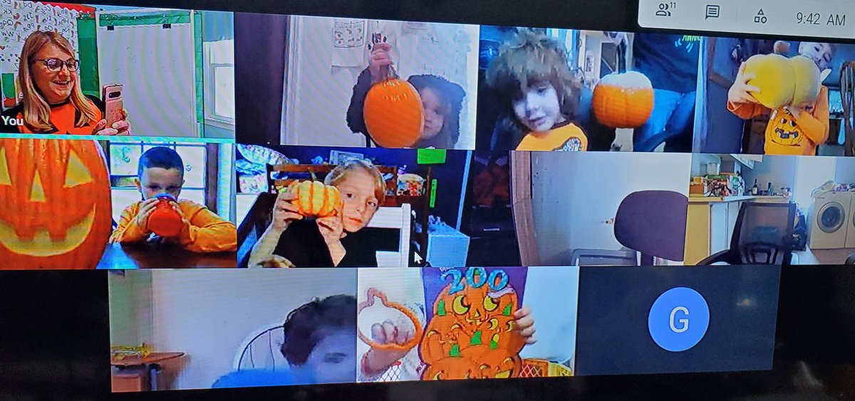 MrsWilliamsUPK's tweet photo. We had a fun scavenger hunt for Halloween.  Look how many pumpkins were found.
#virtualteaching https://t.co/quQ8LEuND6