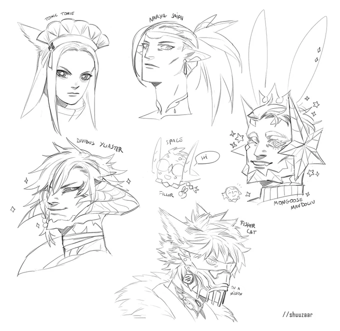 some #ChaosArtParty doodles✨ 