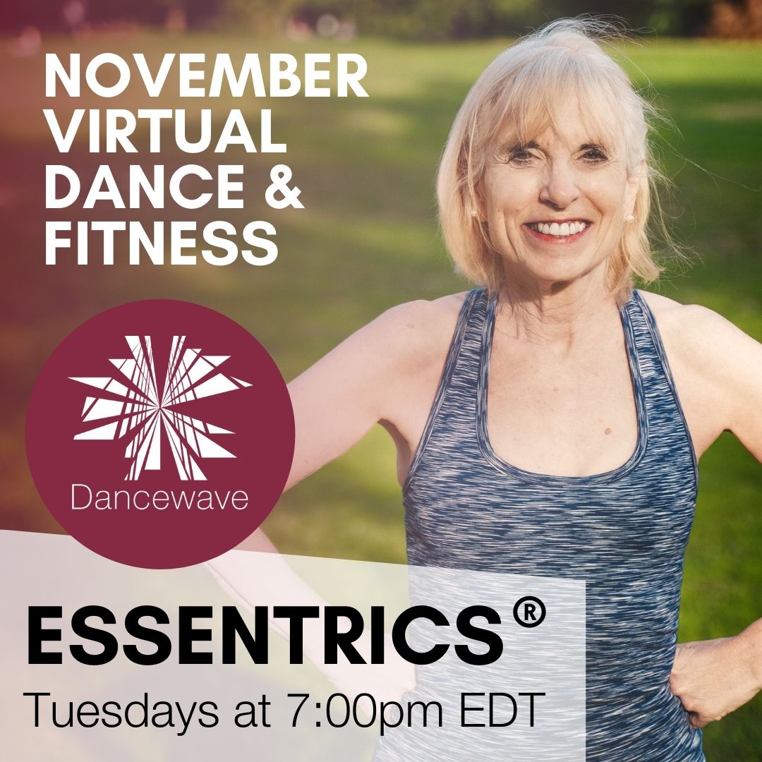 Dancewave's tweet image. Essentrics with Diane Jacobowitz is a full body workout that develops lean &amp;amp; flexible muscles through strengthening and stretching. This equipment-free workout leaves you feeling energized and healthy! Register at dancewave.org/adult-classes/ TODAY! #virtualdanceclasses #essentrics