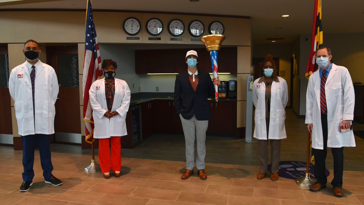 The Spirit of Liberty Foundation's America’s “Operation Thank You, the Relay in the Sky" visited BWI Marshall Airport on October 29, 2020. Nurses and doctors from VA Maryland Health Care System were honored during the ceremony at Signature Flight Support.