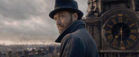 BrianaMoore's tweet photo. I’m about to watch Fantastic Beasts 2 because, no matter how problematic the plot is, there is always a bearded Jude Law wearing tweed. #yumbledore https://t.co/KRStsWQaAz