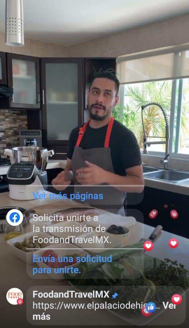 FoodandTravelMX's tweet photo. ¡Ya comenzamos nuestra clase en vivo con el chef @ferzavalayuban! Conéctate a nuestra cuenta de Facebook y descubre cómo puedes simplificar tu vida en la cocina con #PrepAndCook de @Krups_MX https://t.co/KX5Zwmxtqv