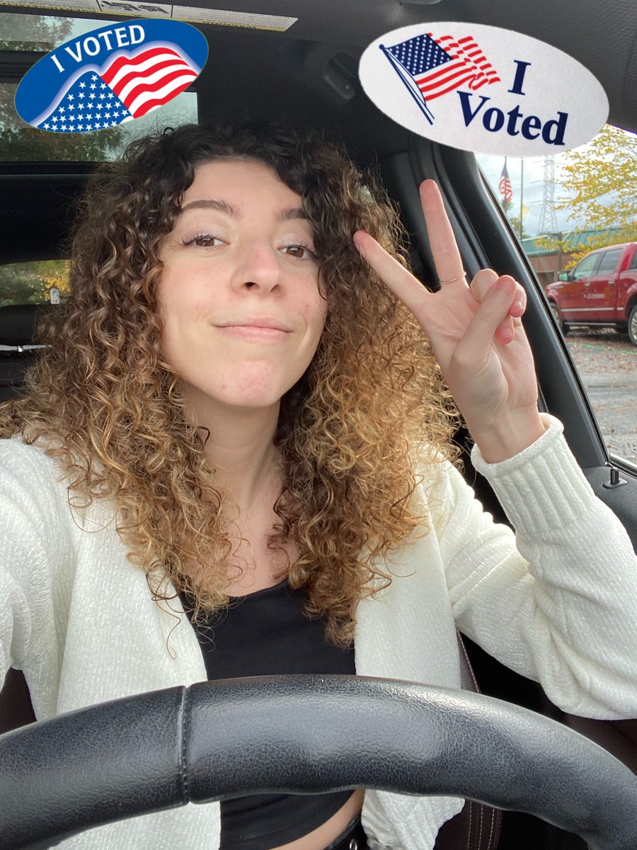 lisco_2000's tweet photo. I VOTED!!! my town doesn’t give out stickers, so I had to improvise... https://t.co/zveadFY5p1