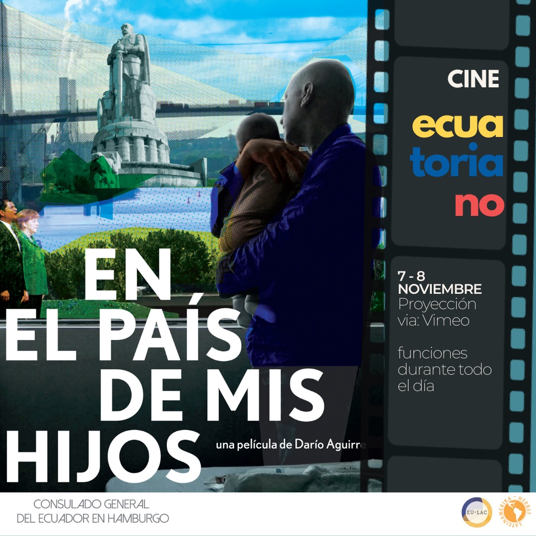Hamburgo con ojos ecuatorianos 👀🇪🇨 🎥
Ecuador participa en el @lac_herbst con la proyección de la película "En el país de mis hijos" del guayaquileño @DarioAguirre_
📌Funciones 7 y 8 de noviembre dando click en: bit.ly/35IHp3o e ingresando el código: ilmkfsk2020ecuador