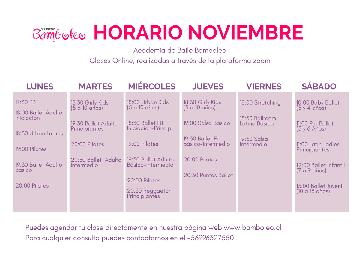 clasesbamboleo's tweet photo. Clases de Baile y Fitness Online, NOVIEMBRE 2020
Inscripciones abiertas 
#AcademiadeBaile #ClasesOnline #ClasesdePilates #ClasesdeBaile https://t.co/MXGkECWRlk