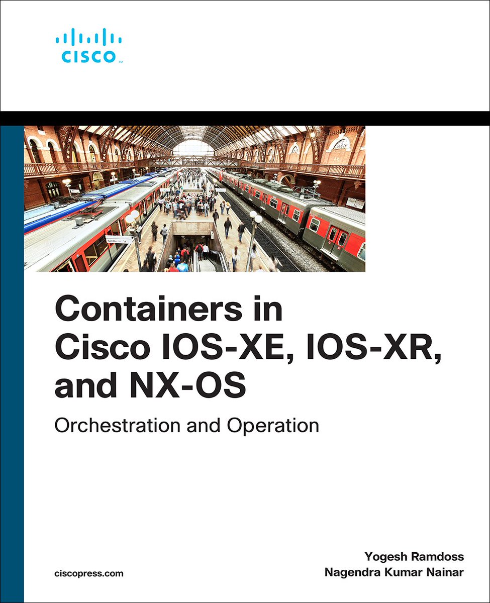 Containers in Cisco IOS-XE, IOS-XR, and NX-OS: Orchestration and Operation | Cisco Press ciscopress.com/store/containe… 

Want to learn how to deploy, activate, operate and orchestrate Containers in Cisco IOS-XE, IOS-XR, and NX-OS? Then, please see  if this book helps. #Cisco