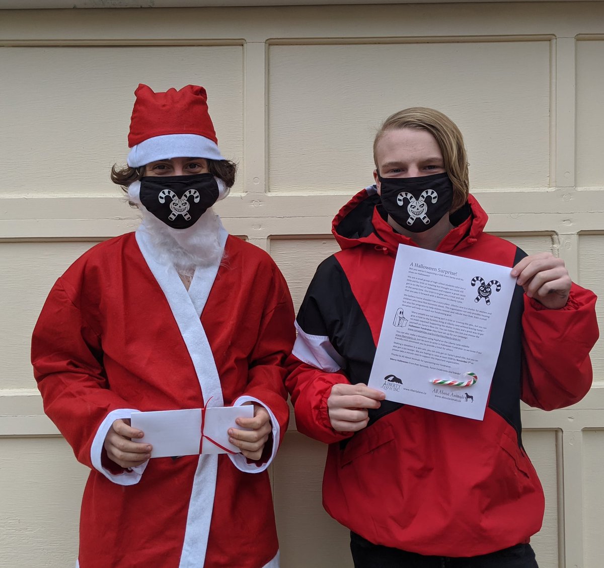 ShiftNB's tweet image. Kael Kennedy and Aaron Estabrooks are raising money for 
@LibertyLaneSSH
 this Halloween! We're hearing from them now....