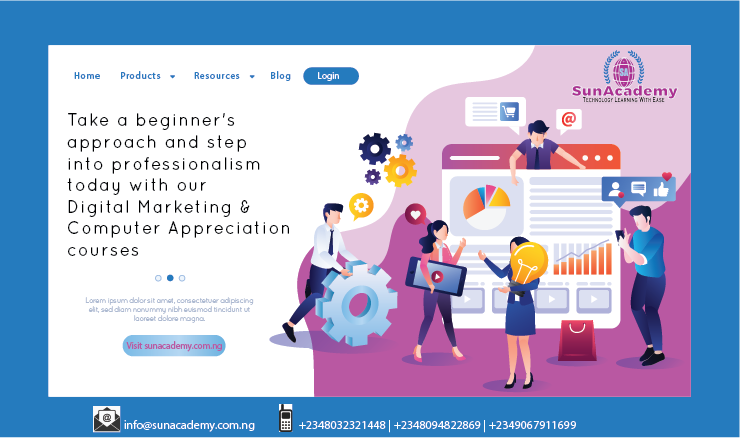 sunacademy1's tweet photo. Take a #beginner's approach and step into #professionalism today with our #DigitalMarketing and #ComputerAppreciation courses.
#SunAcademy
#SunDimension https://t.co/YYNmfXggWk