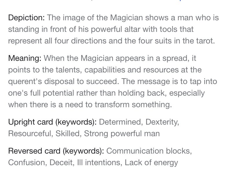 #XSpoilers1. The Magician