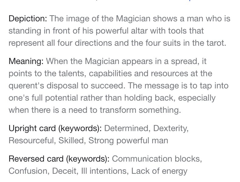  #XSpoilers1. The Magician