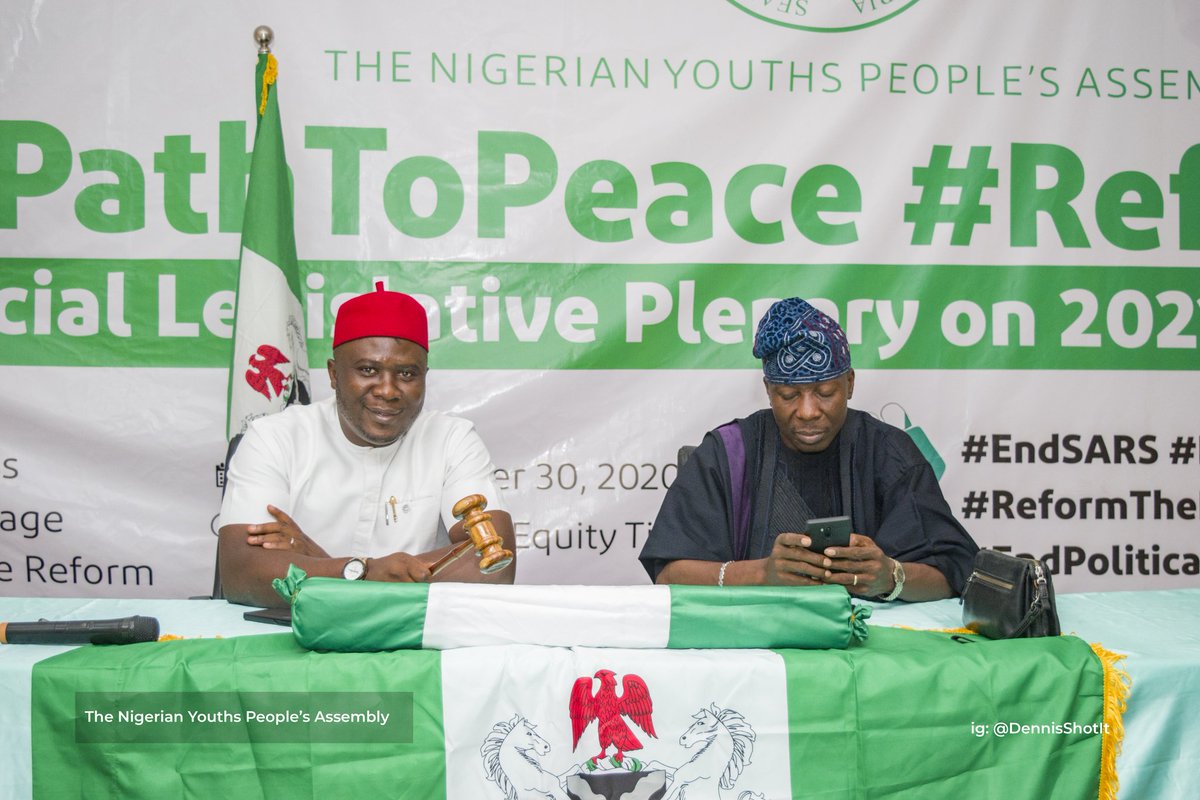 dcechemofficial's tweet photo. #thepathtopeace
#ANewNigeria
#ReformThePolice
#ReformNigeria
We are committed to building a new Nigeria of our dreams -#TheNigeriaPeoplesAssembly
#YouthDeclaration2020
Images from the special plenary session on the 2021 Appropriation Bill and the State of the nation https://t.co/5pe1BBk1bp
