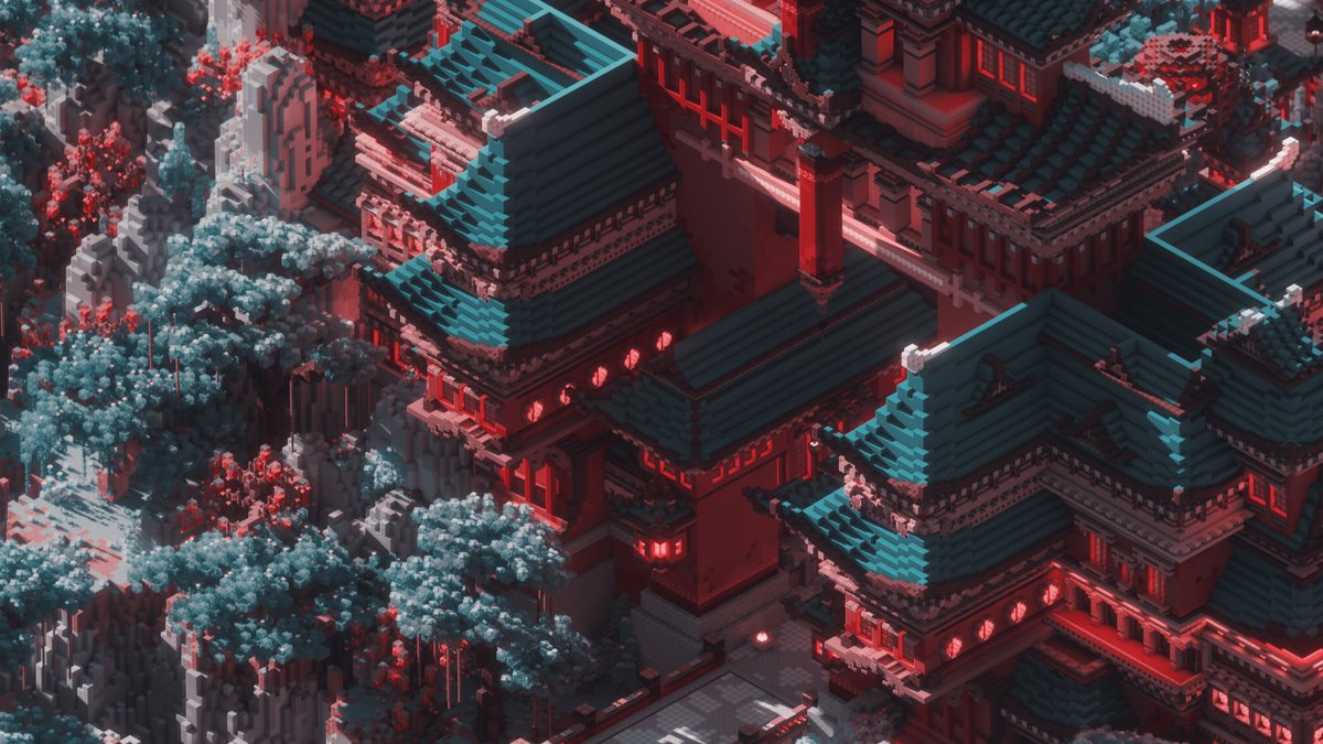 A few edits of a render I worked on recently for @MerakiBT 
Build by @chlorizbuilds 

#Minecraft #minecraft建築コミュ