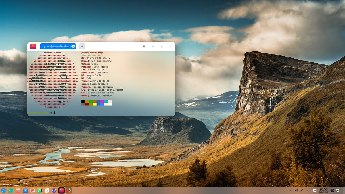 entornosgnulinu's tweet photo. #ubuntudde #deepin20 https://t.co/uztI0fRR5L