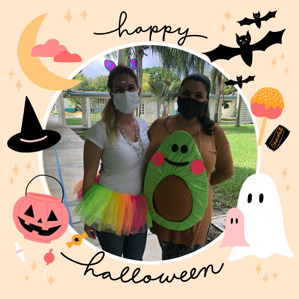 AvocadoAces's tweet photo. Our staff dressed up in their best costumes to say BOO to drugs!๐ป#RedRibbonWeek2020 #BooToDrugs #WeKnowFun #AvocadoAces @MDCPS @MDCPSSouth @MiamiSup @StdtSvcsMDCPS @redribbonweek https://t.co/isqhZ9vRCp