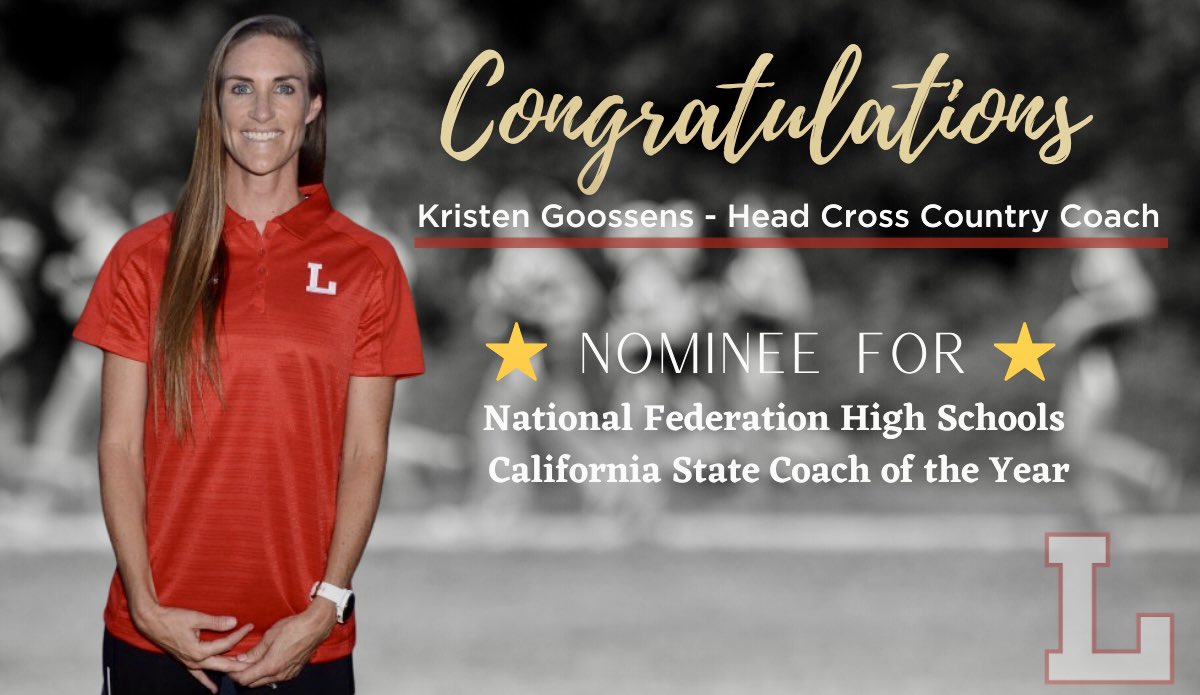Congratulations to Kristen Goossens, our head cross country coach, on her nomination for the National Federation High Schools California State Coach of the Year award for the 2019-2020 school year. To learn more visit the link! oluathletics.org/news/kristen-g…